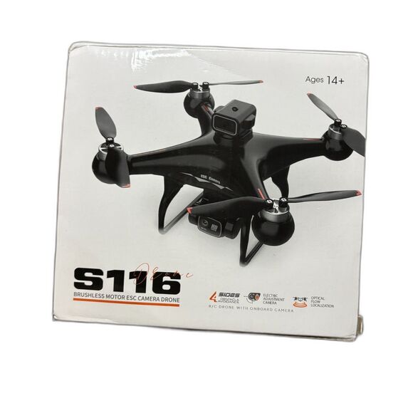 S116 NEW Flying Beginner Friendly Brushless Motor ESC Camera Drone Black - Picture 2 of 8
